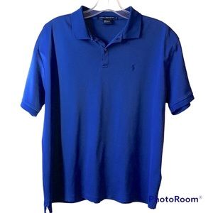 Ralph Lauren Golf Blue Cotton Polo Shirt Women’s Sz Large EUC